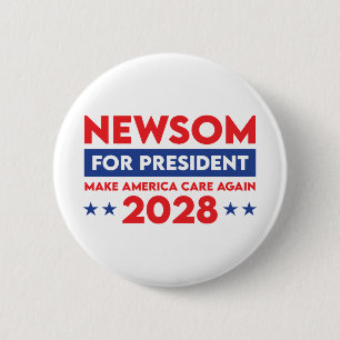 Botón Newsom For President 2028
