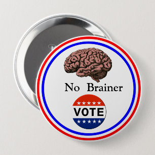 botón No Brainer Vote