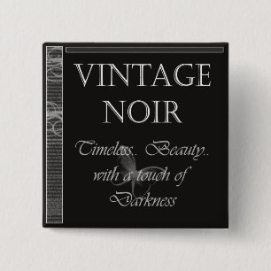Botón Noir del vintage