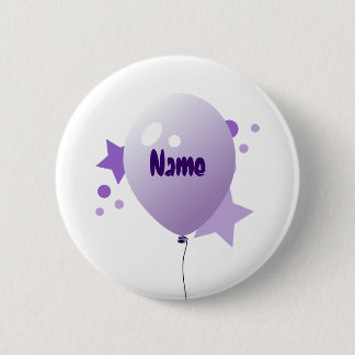 botón Nombre de globo de Fiesta violeta