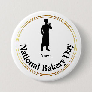 botón Nombre de silueta del Día Nacional de la Pan