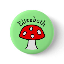 Botón Nombre del hongo rojo