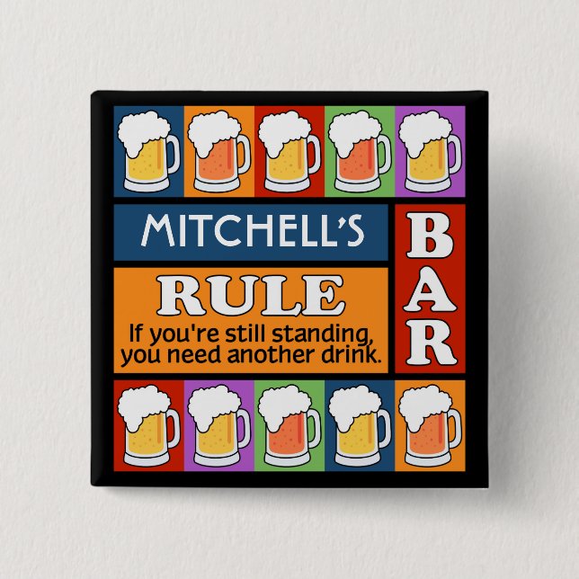 botón NOMBRE PERSONALIZADO de la barra de BEER (Anverso)