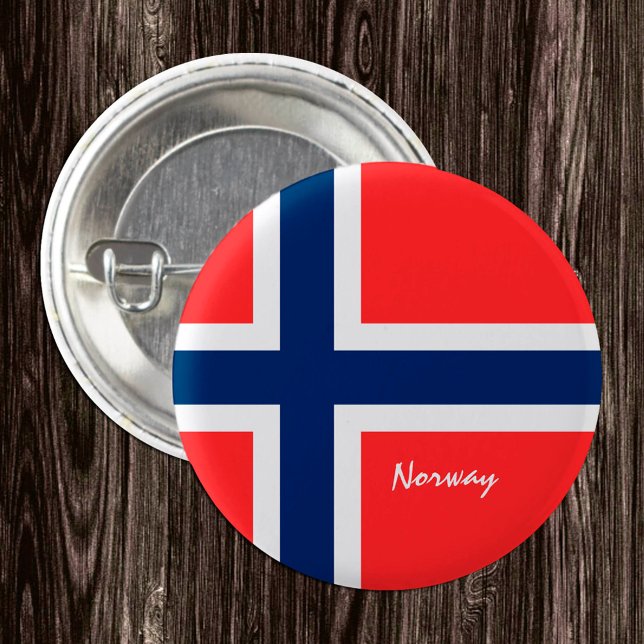 Botón Noruega, bandera noruega patriótica (Subido por el creador)