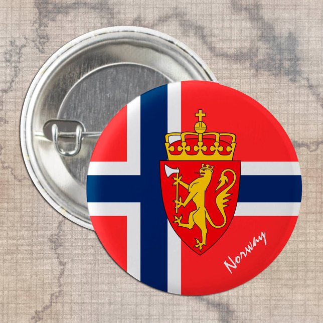 Botón Noruega, moda de bandera noruega patriótica (Subido por el creador)