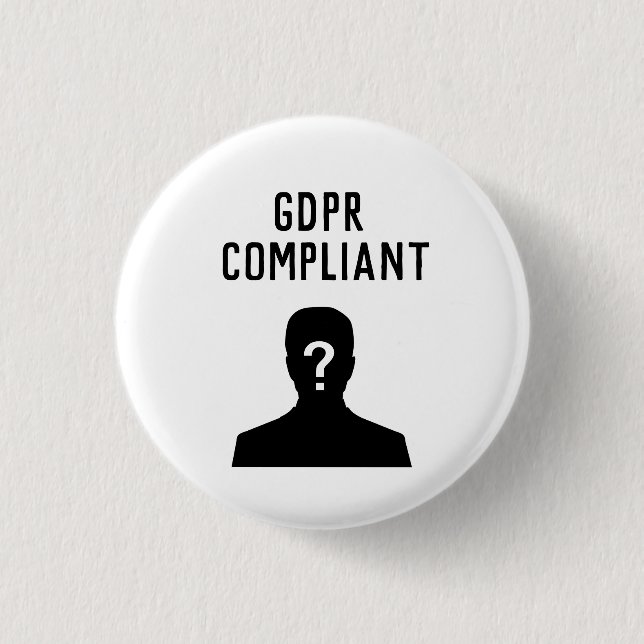 Botón obediente de GDPR (Anverso)