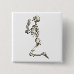 botón Orar Skeleton Halloween