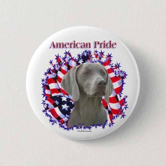 botón Orgullo de Weimeraner (Anverso)