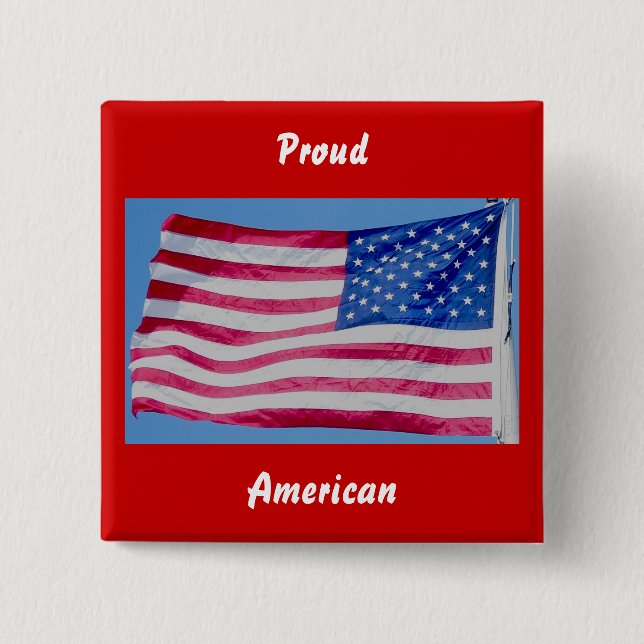 Botón Orgulloso Americano (Anverso)