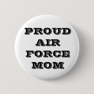 Botón Orgulloso de la Fuerza Aérea Mamá