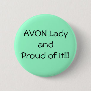 Botón orgulloso verde de Avon
