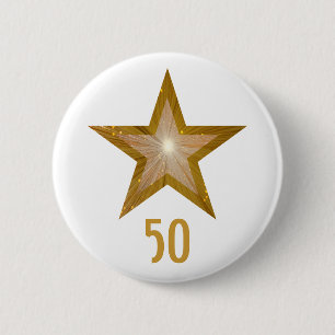 Botón "Oro" Star 'Age' blanco
