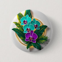 Botón Orquídea de Medianoche - Belleza oscura en l