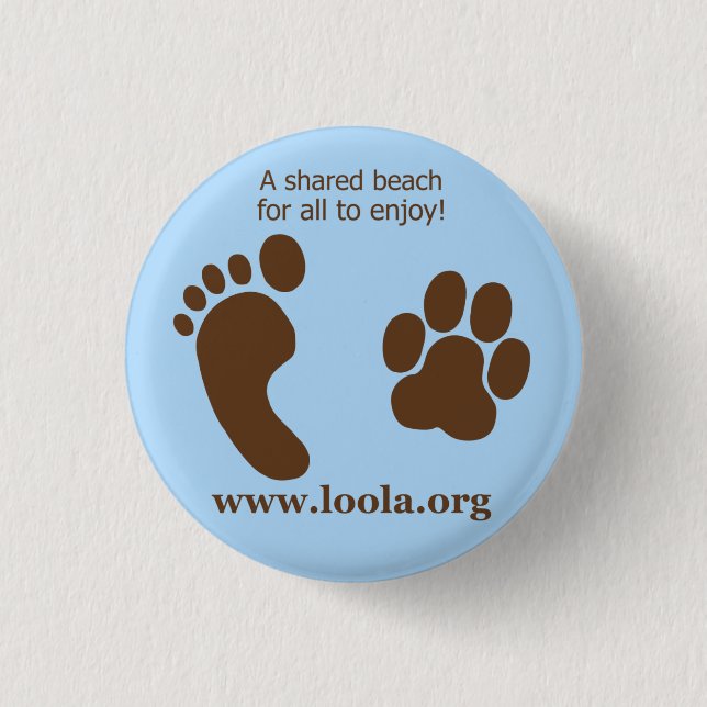 Botón oval del metal de LOOLAorg (Anverso)