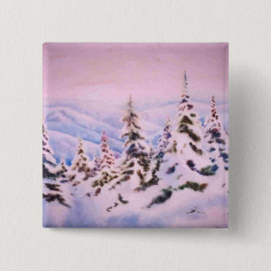 botón Paisaje de invierno