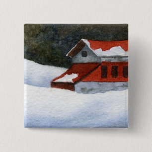 botón Paisaje de invierno