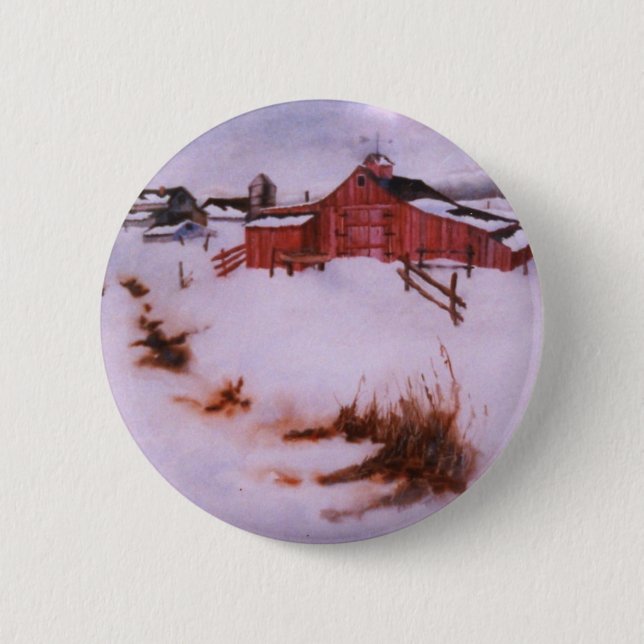 botón Paisaje de invierno (Anverso)