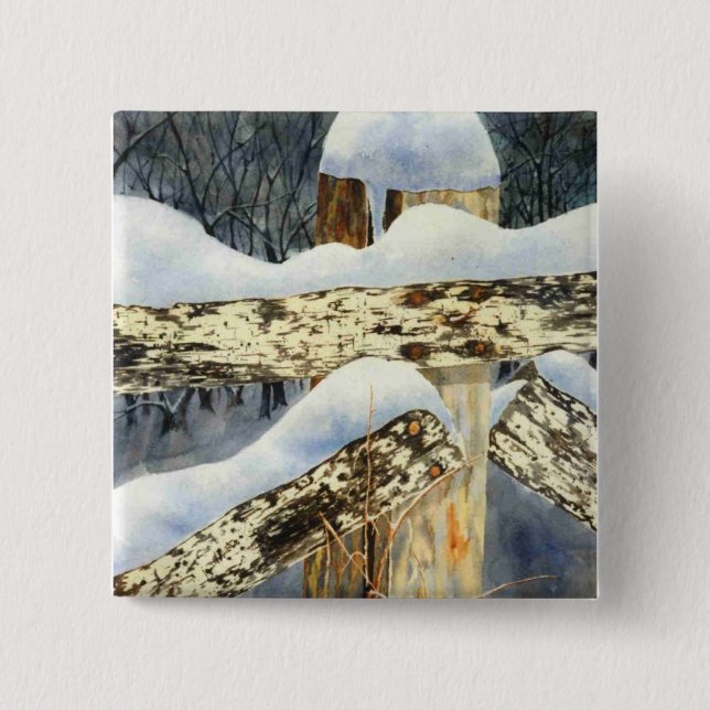 botón Paisaje de invierno (Anverso)