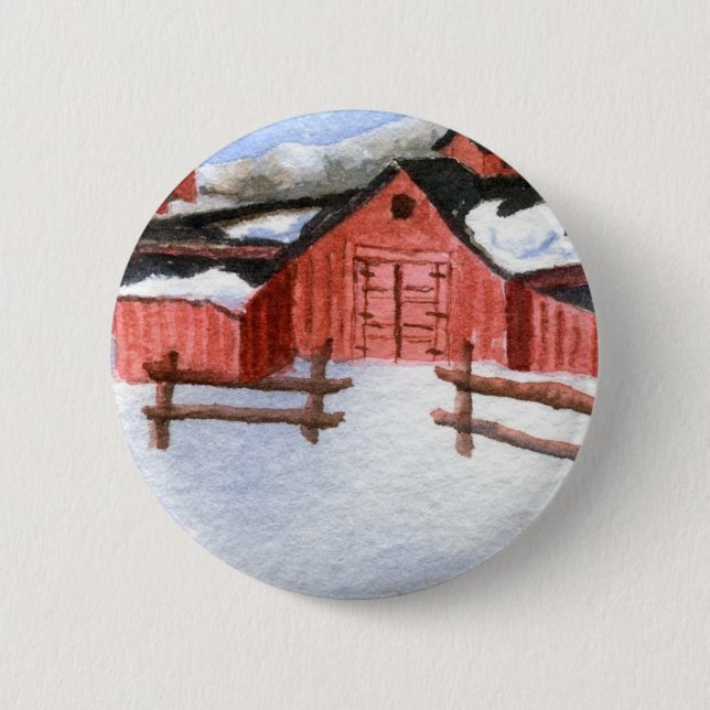 botón Paisaje de invierno (Anverso)