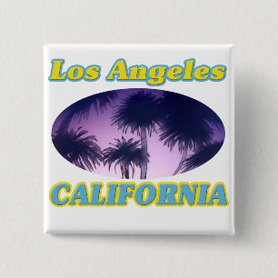 Botón "Palm Trees de Los Ángeles California"