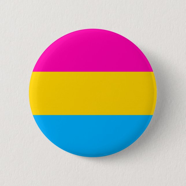 Botón Pansexual de la bandera del orgullo (Anverso)