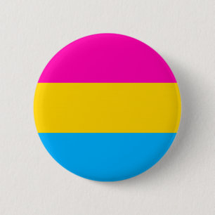 Botón Pansexual de la bandera del orgullo