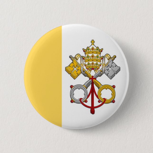 Botón papal de la bandera (Anverso)