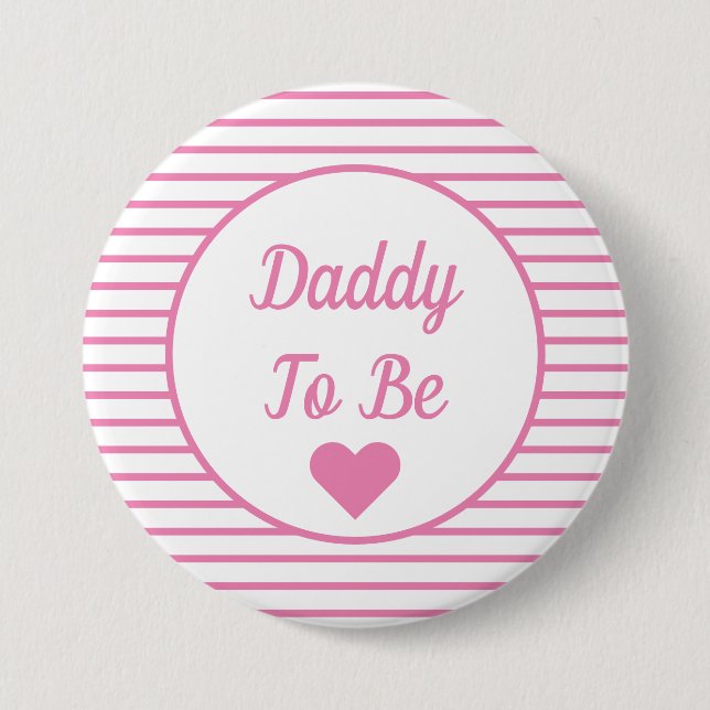 botón Papi para ser Baby Shower (Anverso)