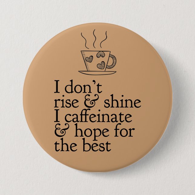 Botón para amantes del café (Anverso)