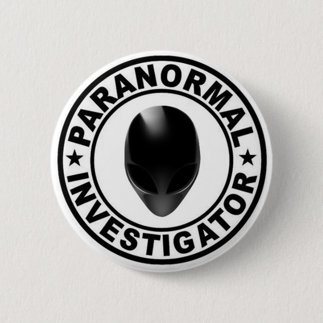 Botón paranormal del extranjero del investigador (Anverso)