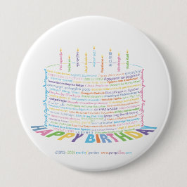 botón Pastel de cumpleaños de World Word
