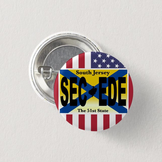 BOTÓN PATRIOT DE SUUTH JERSEY (Anverso y reverso)
