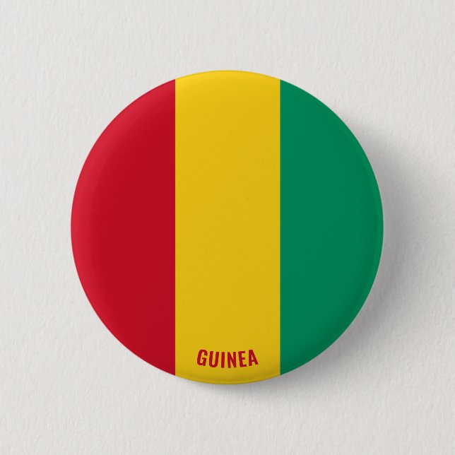 Botón patriótico de cambio de bandera de Guinea (Anverso)