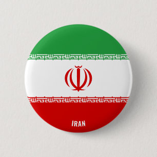 Botón Patriótico de la Bandera de Irán