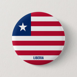 Botón Patriótico de la Bandera de Liberia