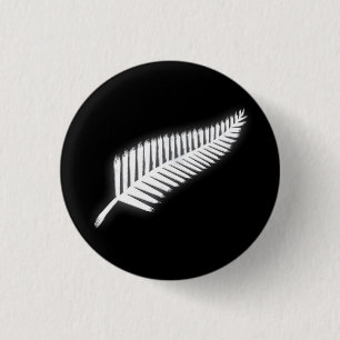 botón patriótico del emblema nacional de NZ Silver