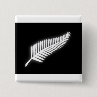 botón patriótico del emblema nacional de NZ Silver