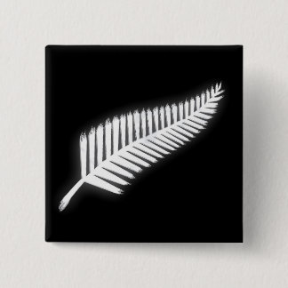 botón patriótico del emblema nacional de NZ Silver