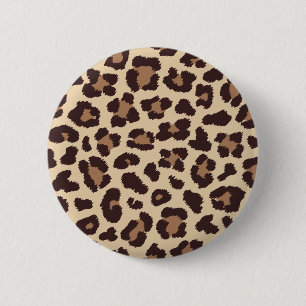 Botón Patrón de impresión de leopardo