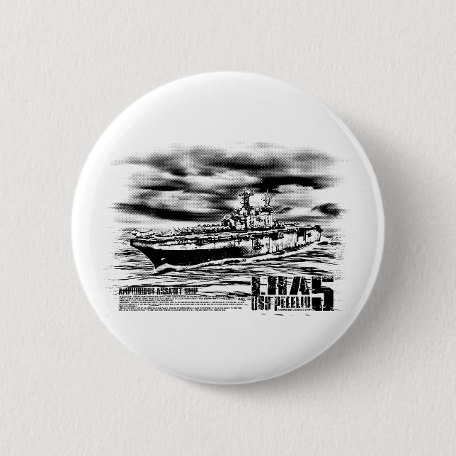 Botón Peleliu del barco de asalto anfibio (Anverso)