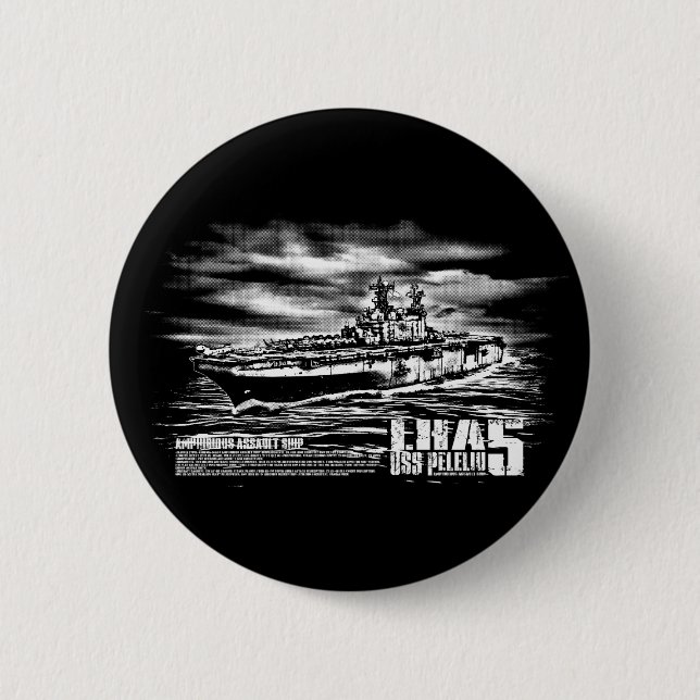 Botón Peleliu del barco de asalto anfibio (Anverso)