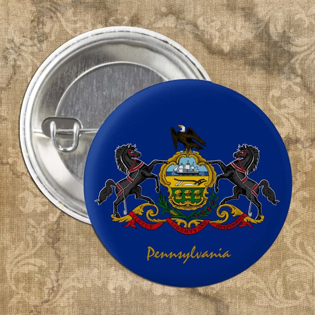 Botón Pennsylvania, bandera patriótica de Pensilva (Subido por el creador)