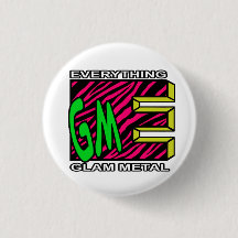 Botón pequeño del logotipo de la banda de tigre ro