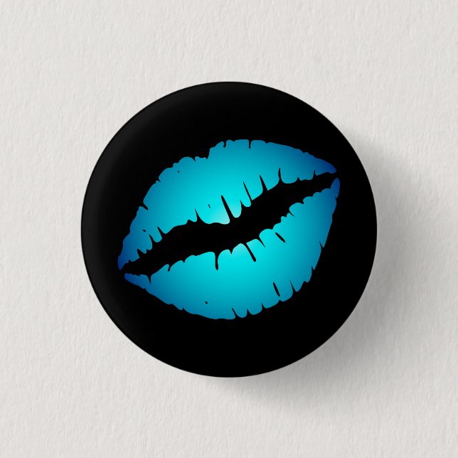Botón Pequeño Labios Azules (Anverso)