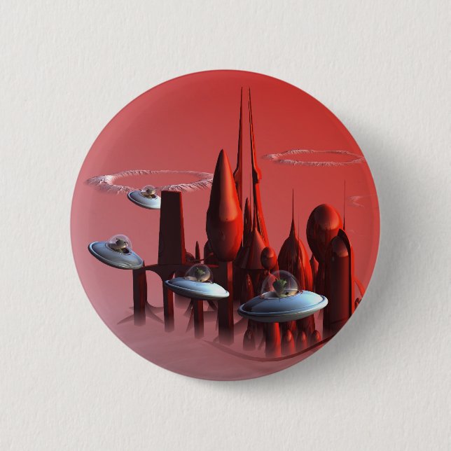 botón Pequeños invasores verdes (Anverso)