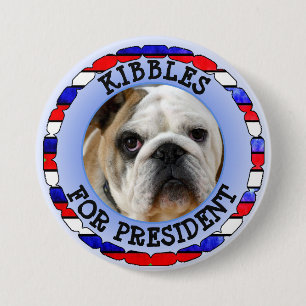 botón Perro personalizado para presidente
