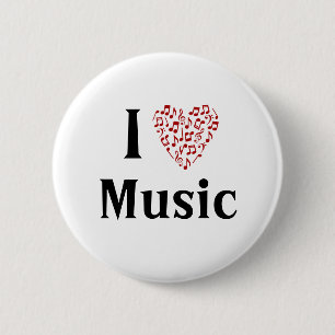 botón Personalizable de música de corazón