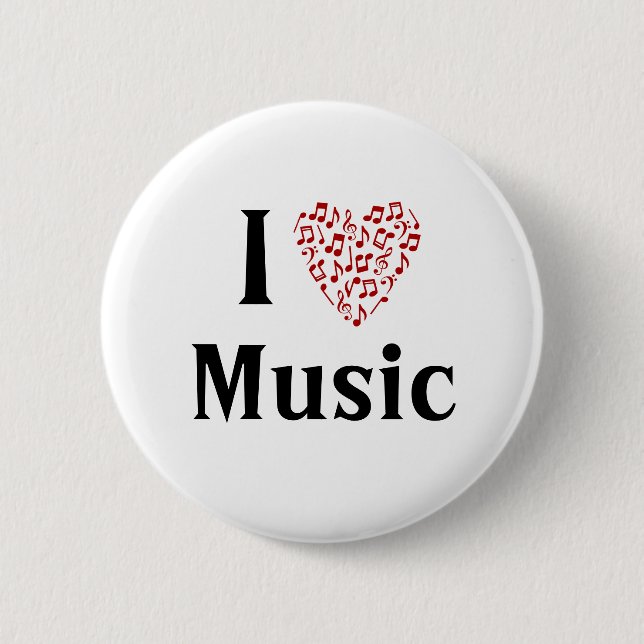 botón Personalizable de música de corazón (Anverso)