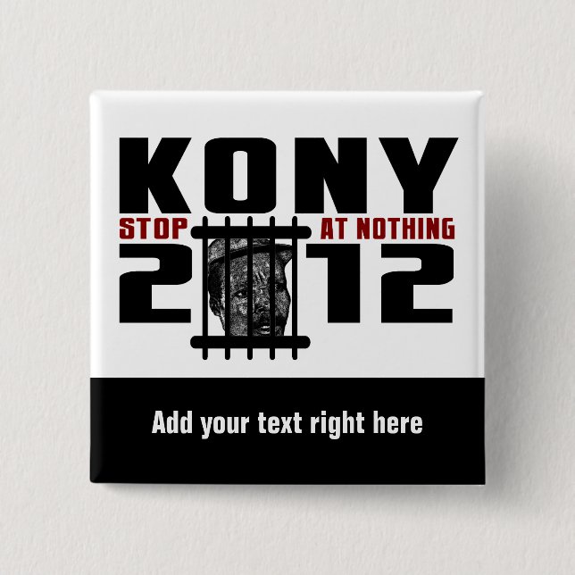Botón personalizable KONY 2012 (Anverso)