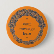 Botón personalizable OUROBOROS negro/cúrmico